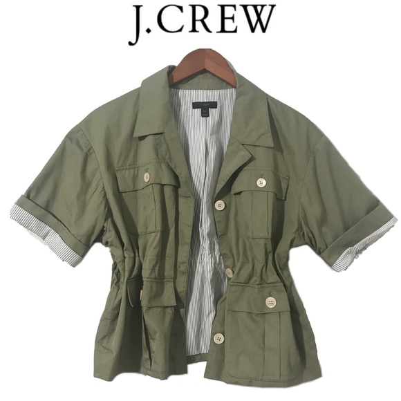 J. Crew Jackets & Blazers - J. Crew Utility Jacket w/ drawstring waist